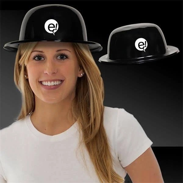 Black Derby Hats 12 PACK Adult 22.5