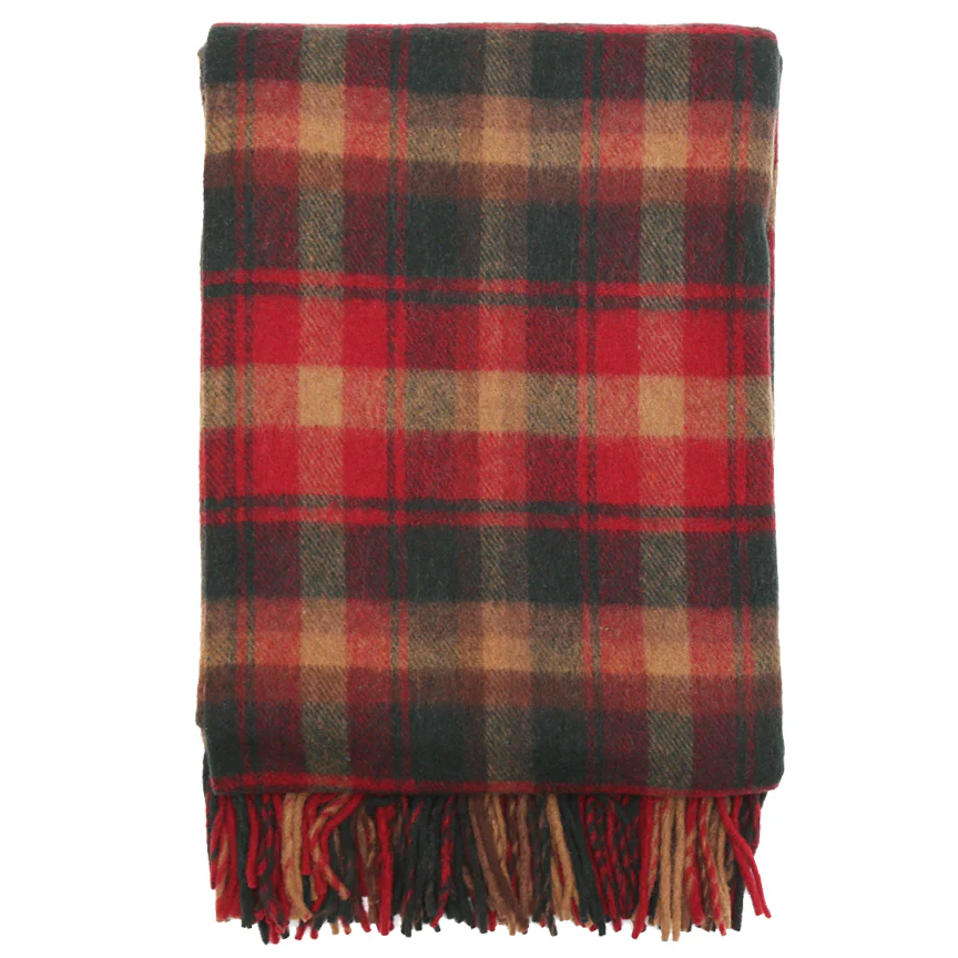 Tartan Blanket - Maple Leaf Canadian