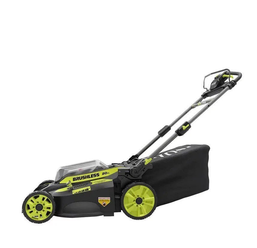 RYOBI 40V Brushless 20 in. Cordless Walk Behind Self-Propelled Lawn Mower with 6.0 Ah Battery & Charger