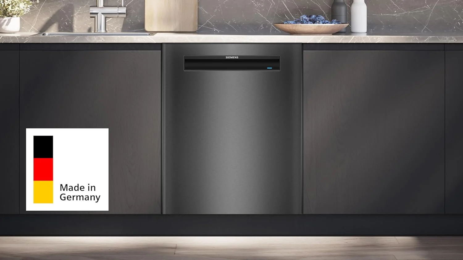 Siemens SN63EX14VE, iQ300 Smarter Geschirrspüler, Vollintegrierte Spülmaschine mit Besteckschublade, 60 cm, Auto Türöffnung dank autoOpen dry, Besonders leise durch iQdrive-Motor, infoLight aquaStop