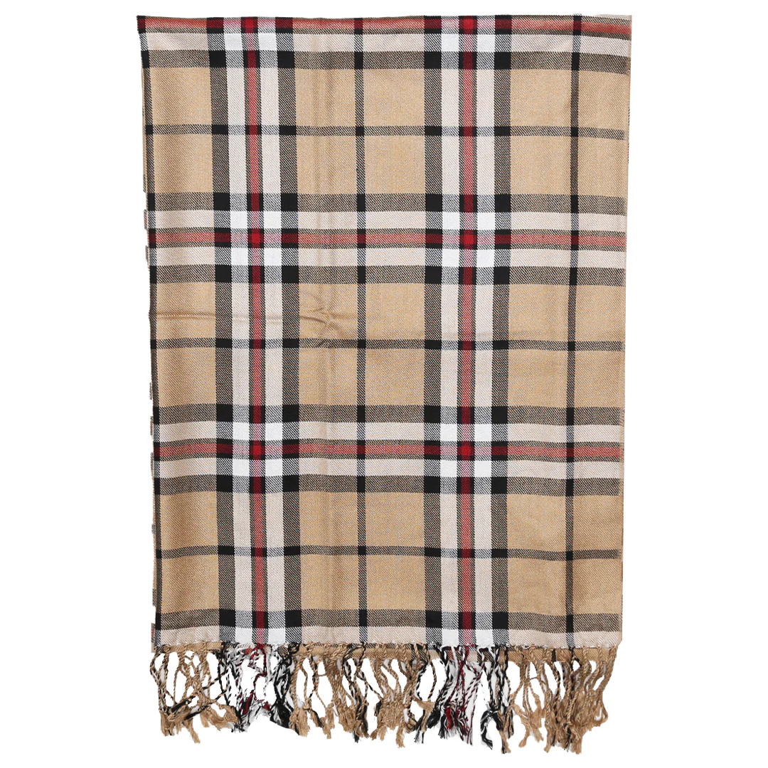 Poly Viscose Thompson Camel Scarf Shawl