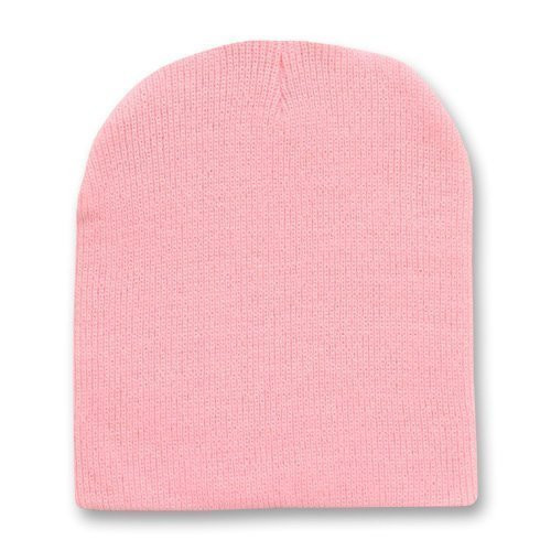 Short Beanie Hat Pink 5735