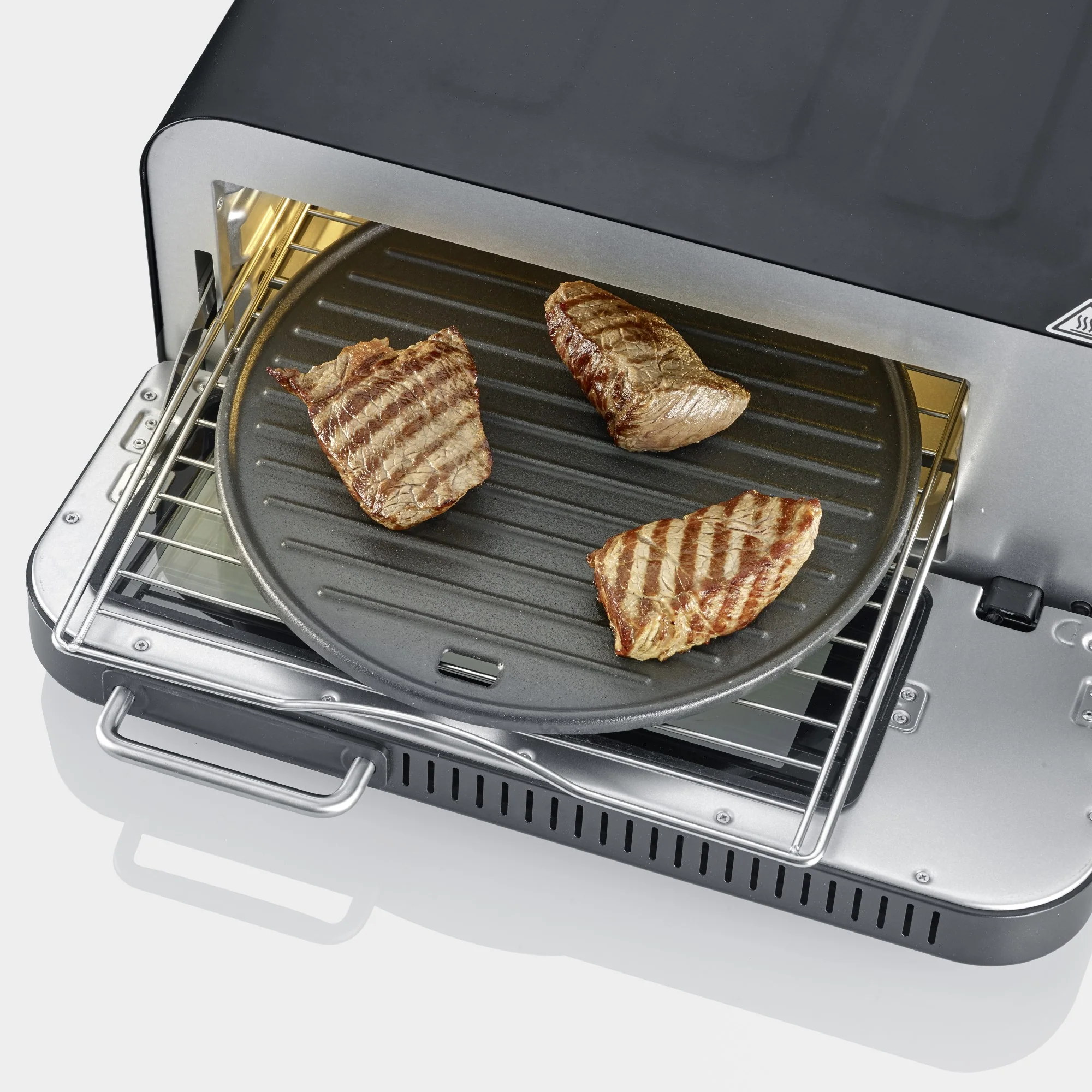 Severin Pizzaofen PG8575 Serico, inkl. Pizzastein und Guss-Grillplatte
