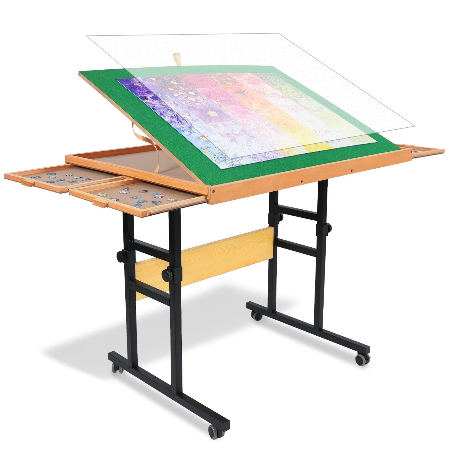 ALL4JIG Adjustable 3 Tilting Angle Portable Drawers