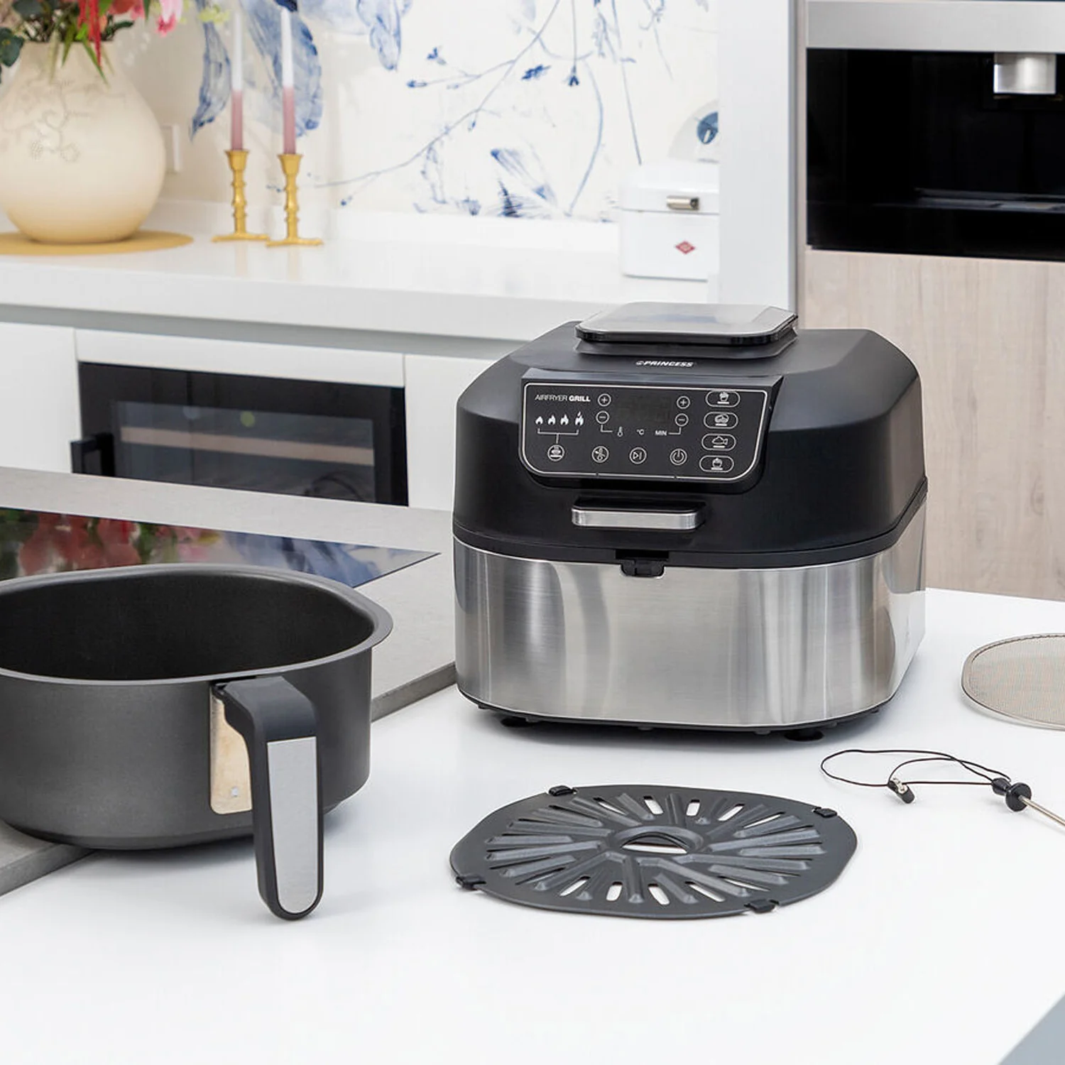 Friggitrice Ad Aria 2 In 1 Controllo Digitale 5,6l 1760w