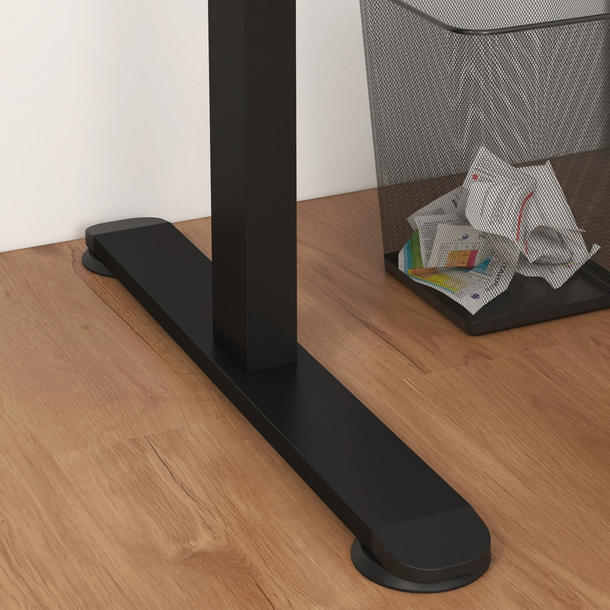 Vinsetto Verstelbaar Zit-Stabureau Computertafel, 140 cm x 70 cm x 116 cm, Zwart