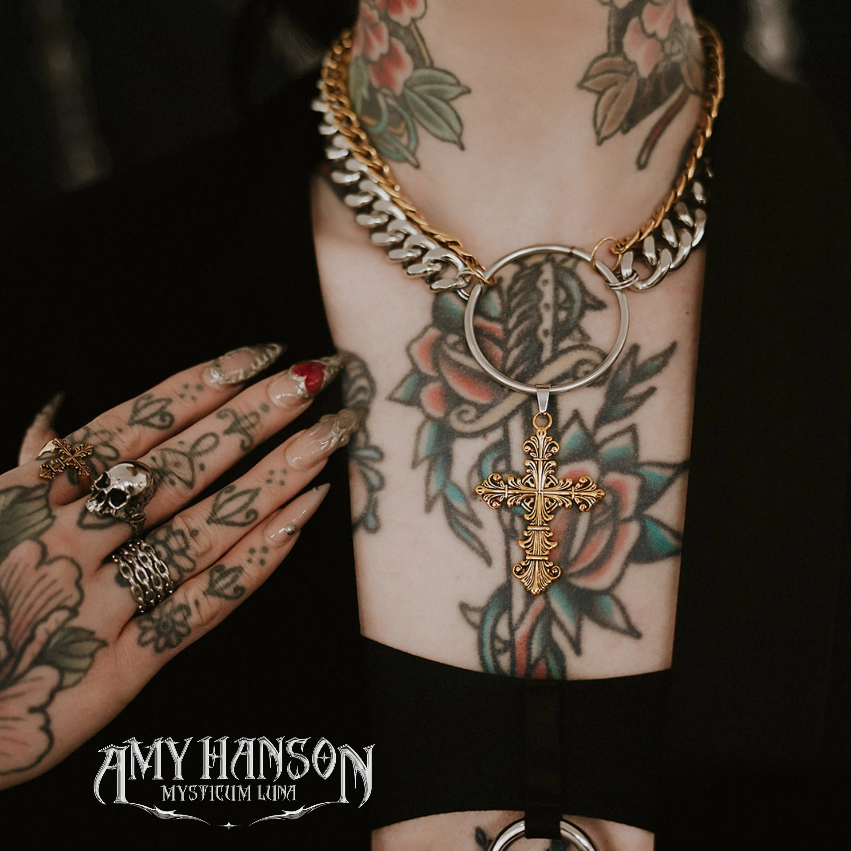 ML x Amy Hanson Carnage Cross Necklace