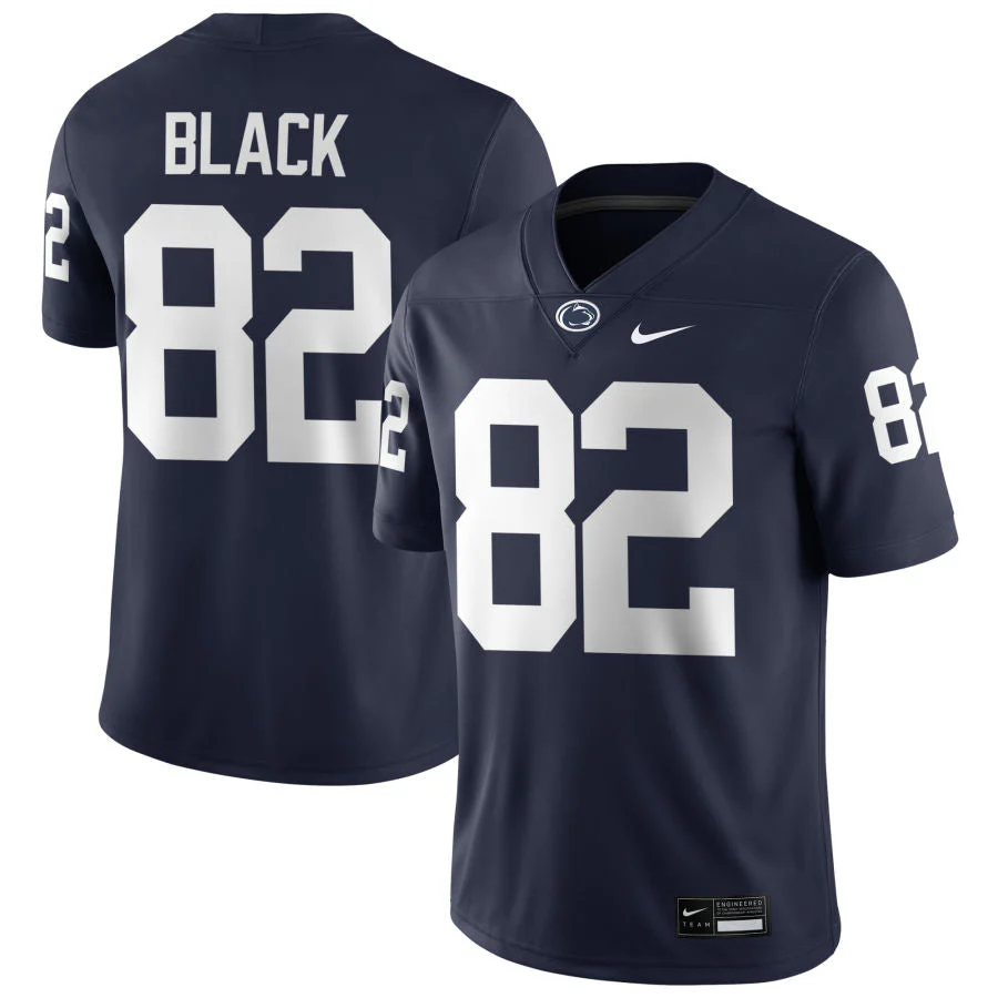 Men��s Penn State #82 Ethan Black Football Jersey