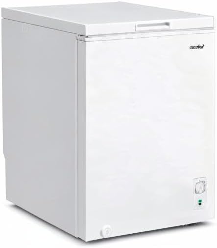 Comfee RCC100WH2(E) Gefriertruhe/169 kWh/Jahr/85cm hoch/99L/38dB/Geringe Lautstärke/Hoch effizientesD-förmigesRohr/Geeignet für verschiedene Einsatzszenarien/Einstellbarer Temperaturregler/Weiß