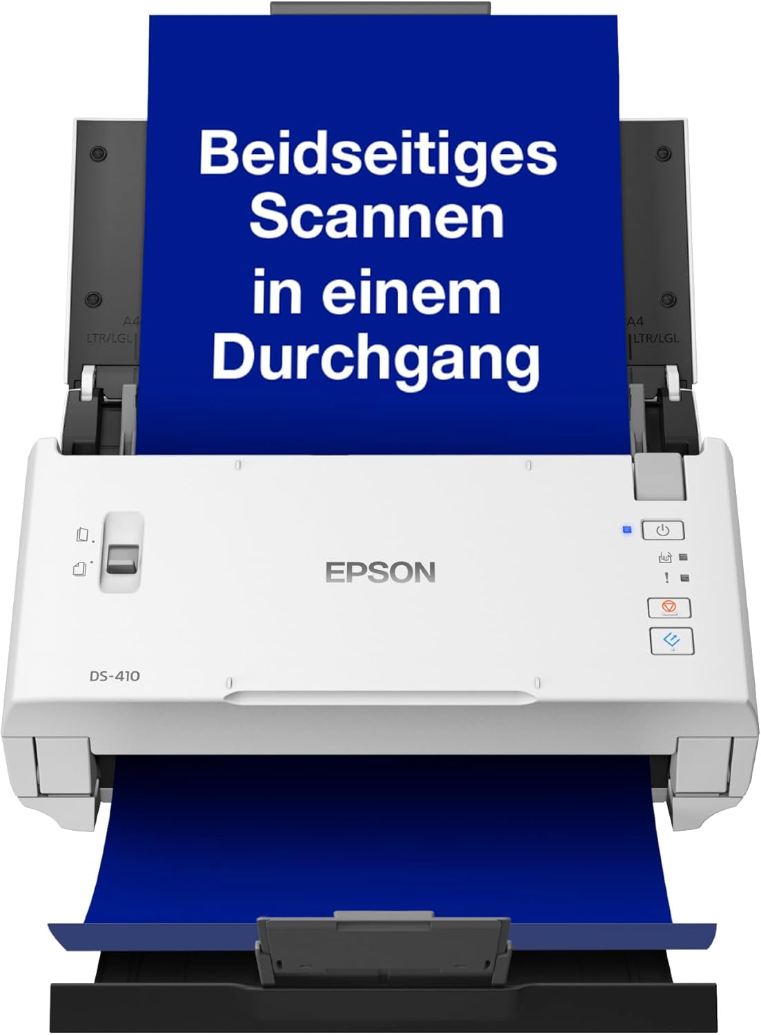 Epson WorkForce DS-410 Dokumentenscanner (Scanner, DIN A4, beidseitiges Scannen in einem Durchgang, 600dpi, USB 2.0)