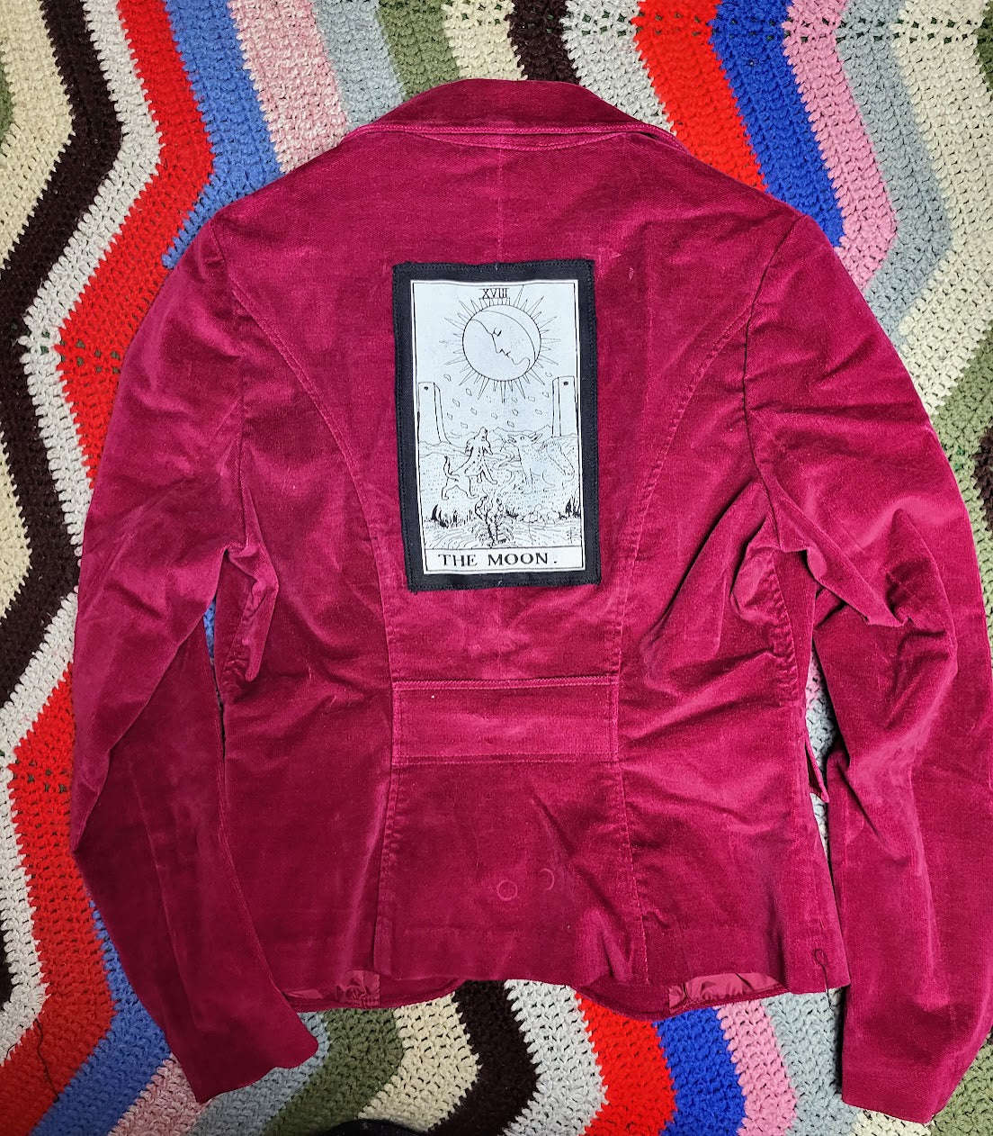 Velvet Metallic Moon Blazer