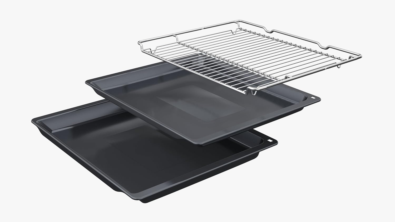 Bosch HMG7361B1, Serie 8 smarter Einbau-Backofen mit Mikrowellenfunktion, 60 x 60 cm, Made in Germany, Schwarz, Air Fry, Digitaler Bedienring, Touchdisplay, Automatikprogramme, Reinigungsunterstützung