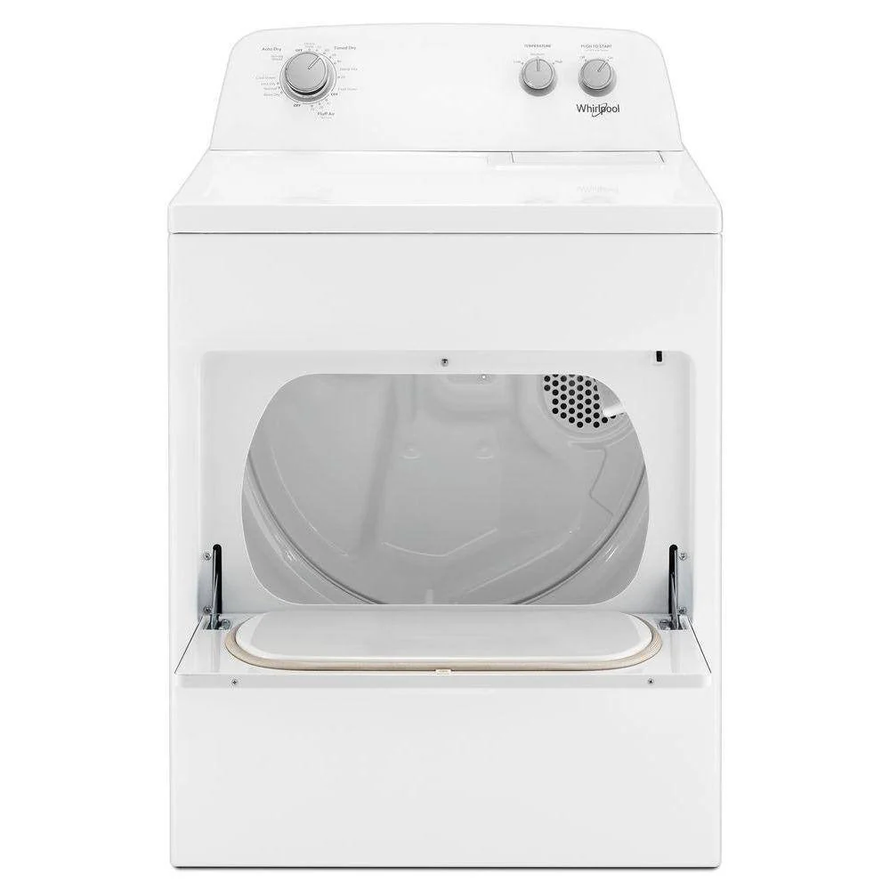 Whirlpool 7.0 cubic foot (approx. 198 liters) clothes dryer, AutoDry™ system, Wrinkle Shield™, white