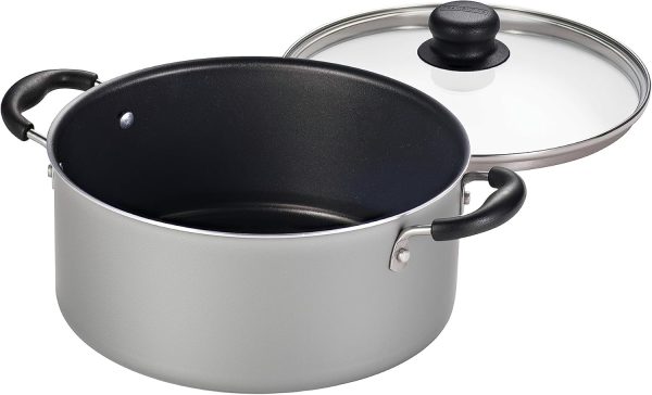 15 pc Aluminum Nonstick Cookware Set with Utensils Silver, 80143/035DS