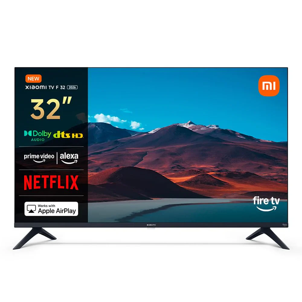 Xiaomi TV F 32, 32 inch (81 cm), HD, Smart TV, Fire OS7, Triple Tuner DVB-C/S/S2/T/T2, Dolby Audio?, DTS Virtual:X, DTS-HD, spraakbediening met Alexa, Compatibel met Apple AirPlay