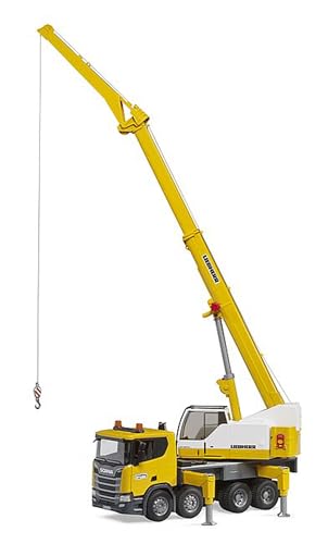 bruder 03571   Scania Super 560R autogru Liebherr con modulo luci e suoni, veicoli, veicolo da costruzione, autogru, camion, giocattoli dai 4 anni in su : Giochi e giocattoli