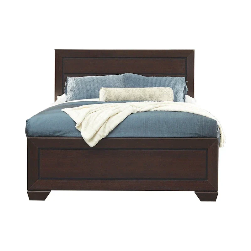 Oatfield 5-Piece Dark Cocoa Bedroom Set with Two Nightstands