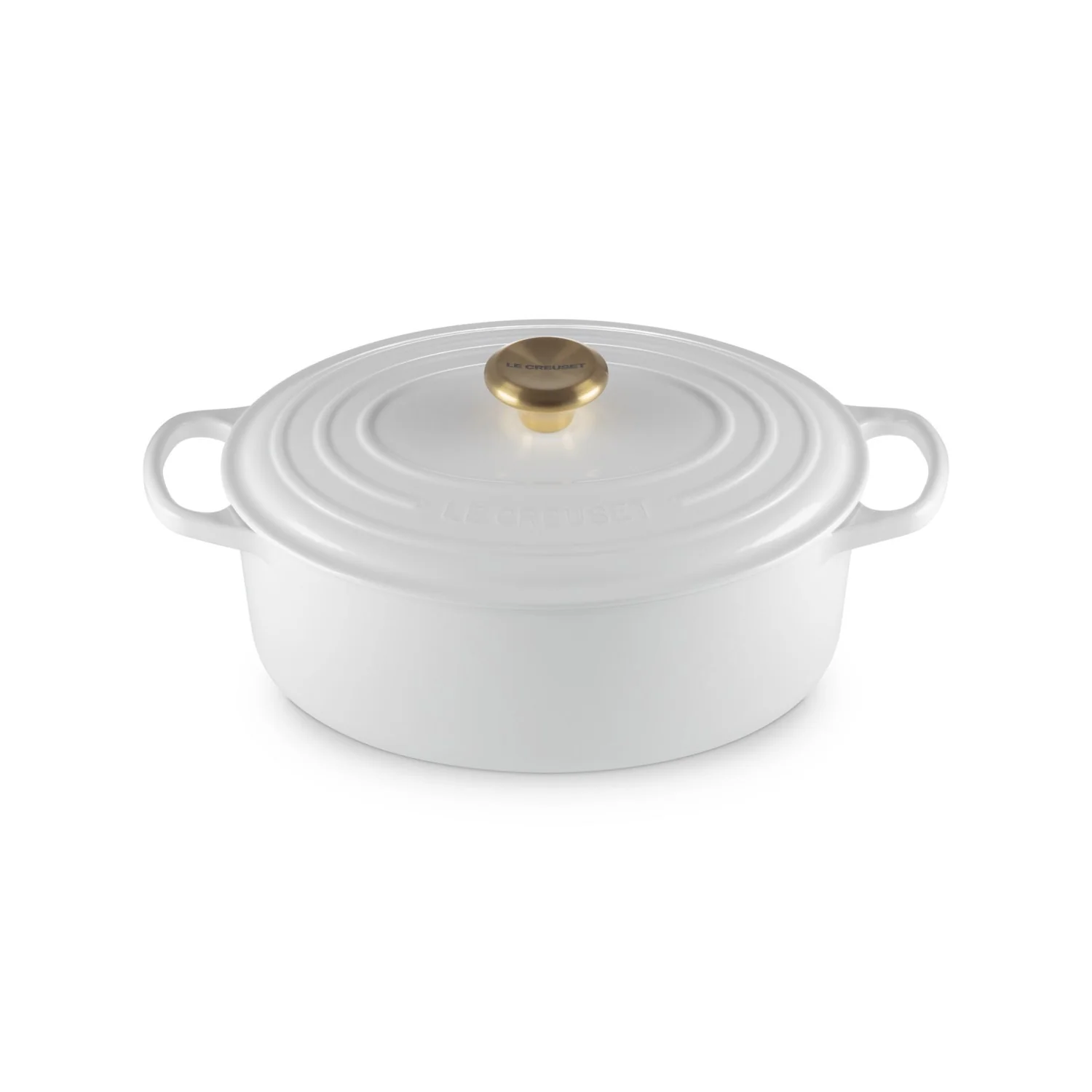 Le Creuset Pfanne Signature Bräter Oval  29 cm White