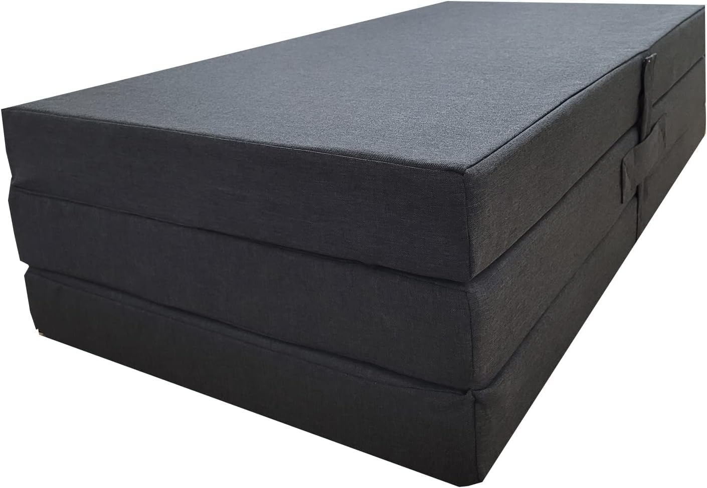 DecorQUALITY Colchón Plegable viscoelastico Cama Invitados Camper camión Caravana (120 * 190 * 10) (Gris)