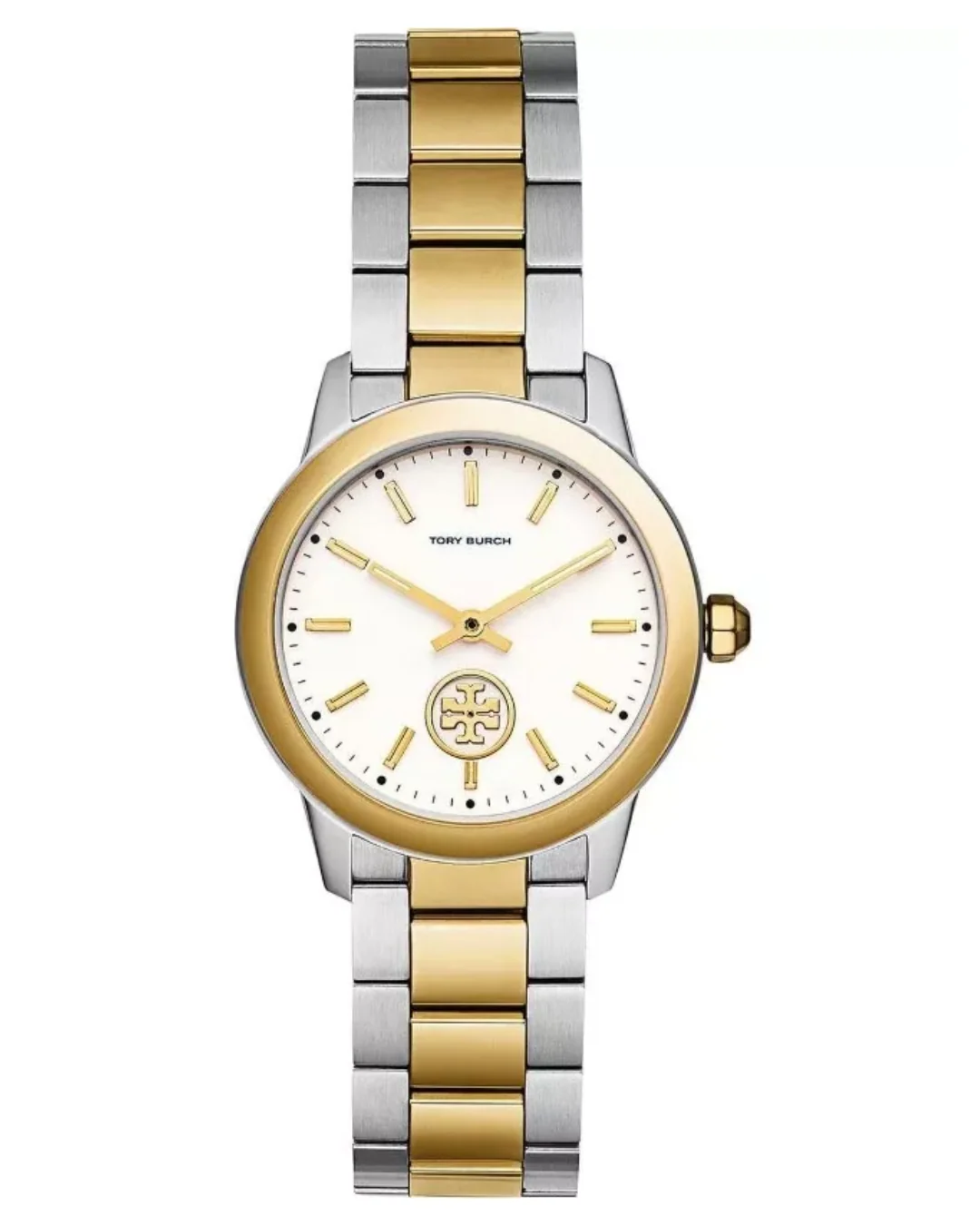 Tory Burch Collins Petite Yellow Gold-Tone and Stainless Steel Women's Watch TBW1306