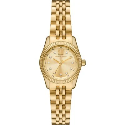 Michael Kors Petite Lexington Pavé Gold-Tone Watch MK4741