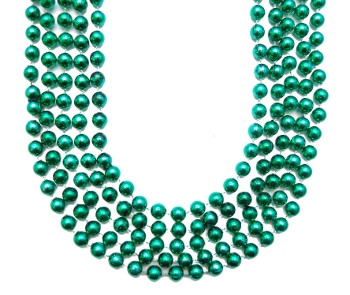 St. Patricks Beads Green 8mm 12 PACK Bulk 9901
