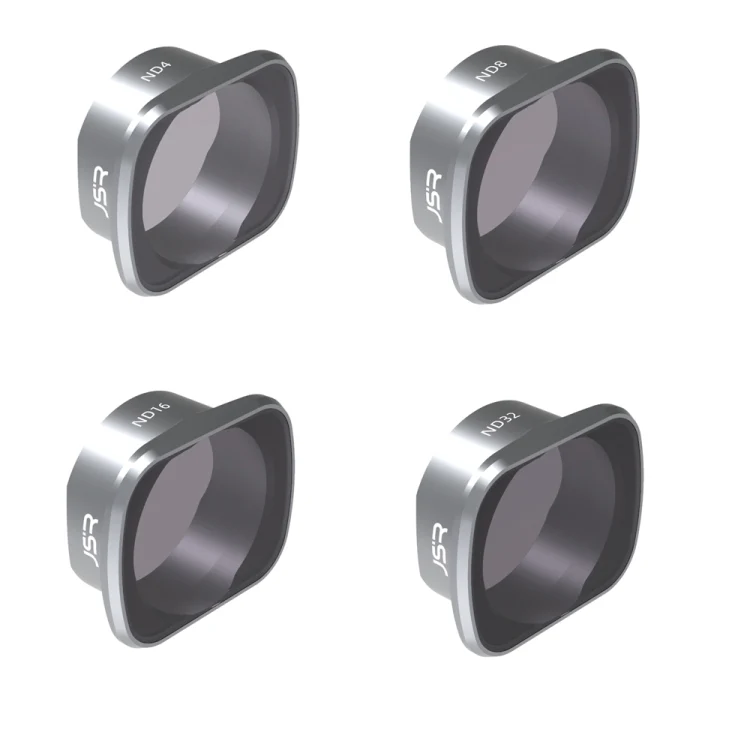JSR KS 4 in 1 ND4+ND8+ND16+ND32 Lens Filter for DJI FPV, Aluminum Alloy Frame, 4 in 1 ND