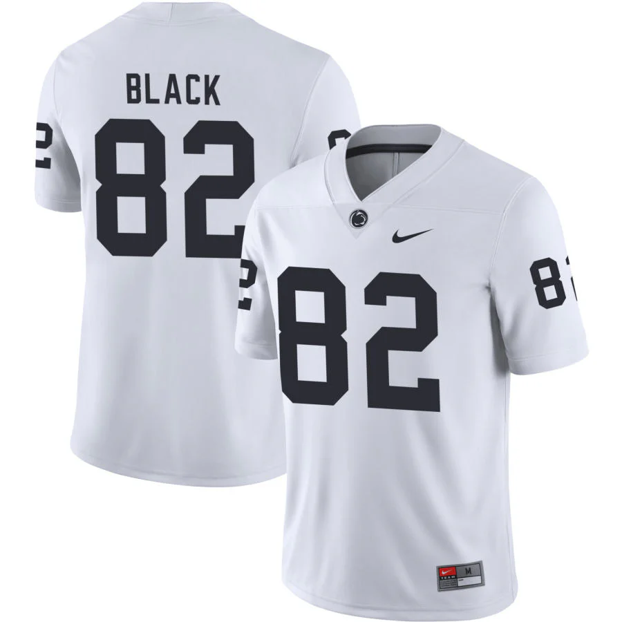 Men��s Penn State #82 Ethan Black Football Jersey