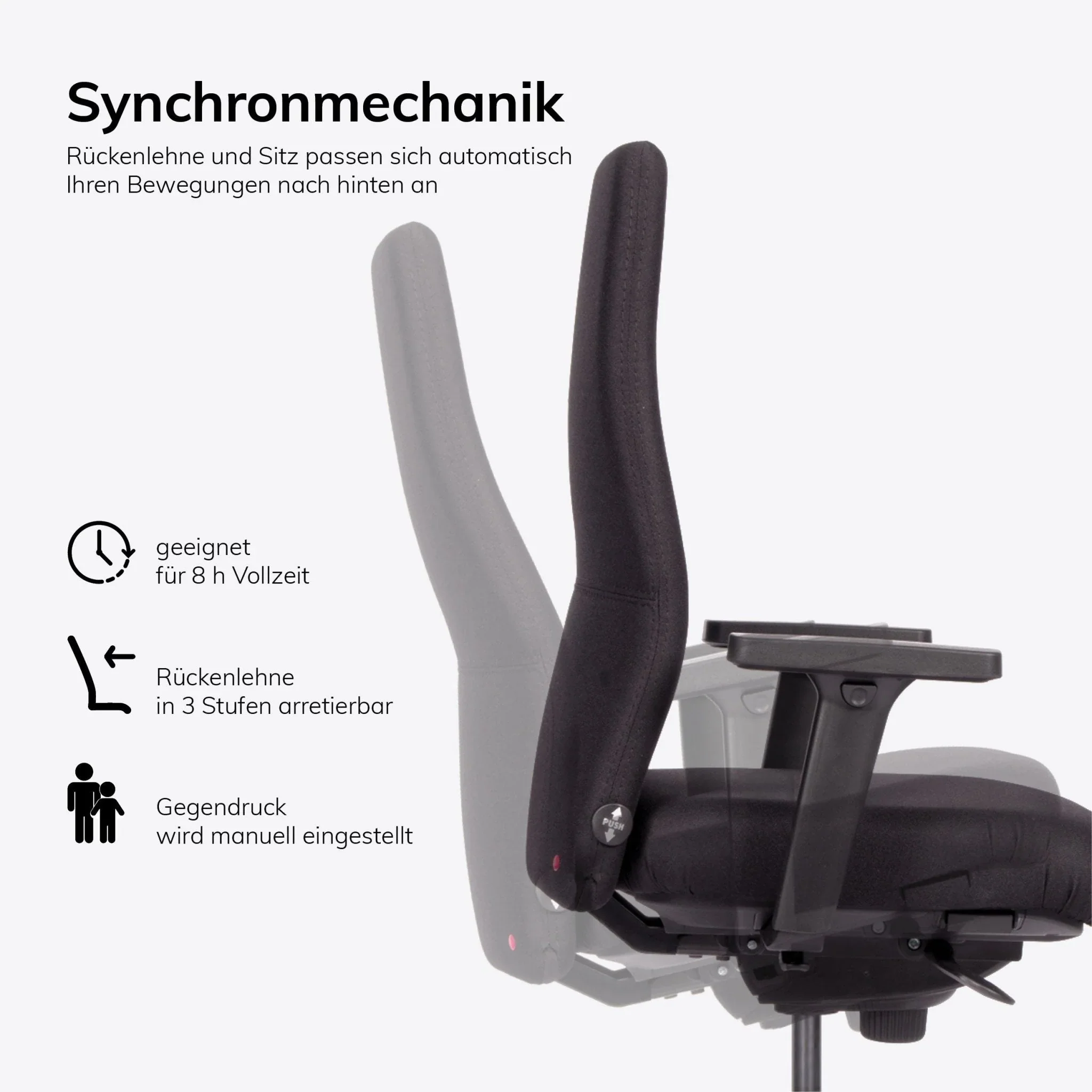 2025 Silla de Oficina Ergonómica lento Agilis AG10 | Gama de Colores | Tejido Bondai | Reposabrazos