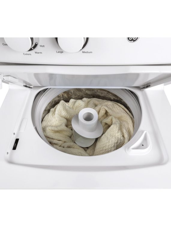 GE Stacked Washer/Dryer Electric Laundry Center GUD24ESSMWW