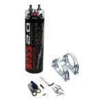 12-inch car subwoofer with 1200W and 1100W amplifier including kit and capacitor