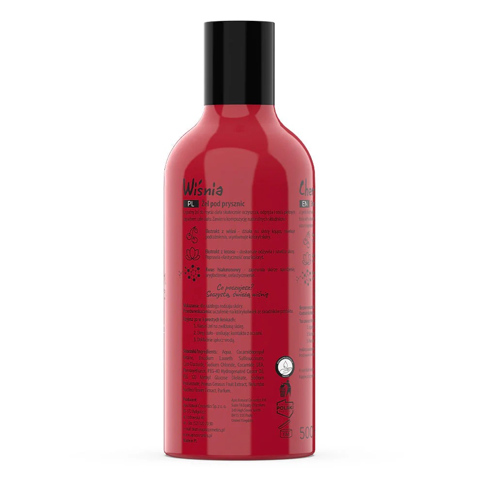 Apis Fruit Shot Cherry Shower Gel | 500?ml