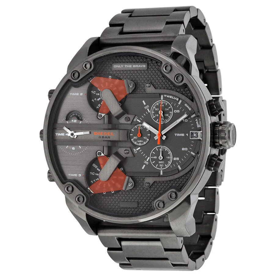 Diesel The Daddies Chronograph Four Time Zone Dial Men's Watch DZ7315