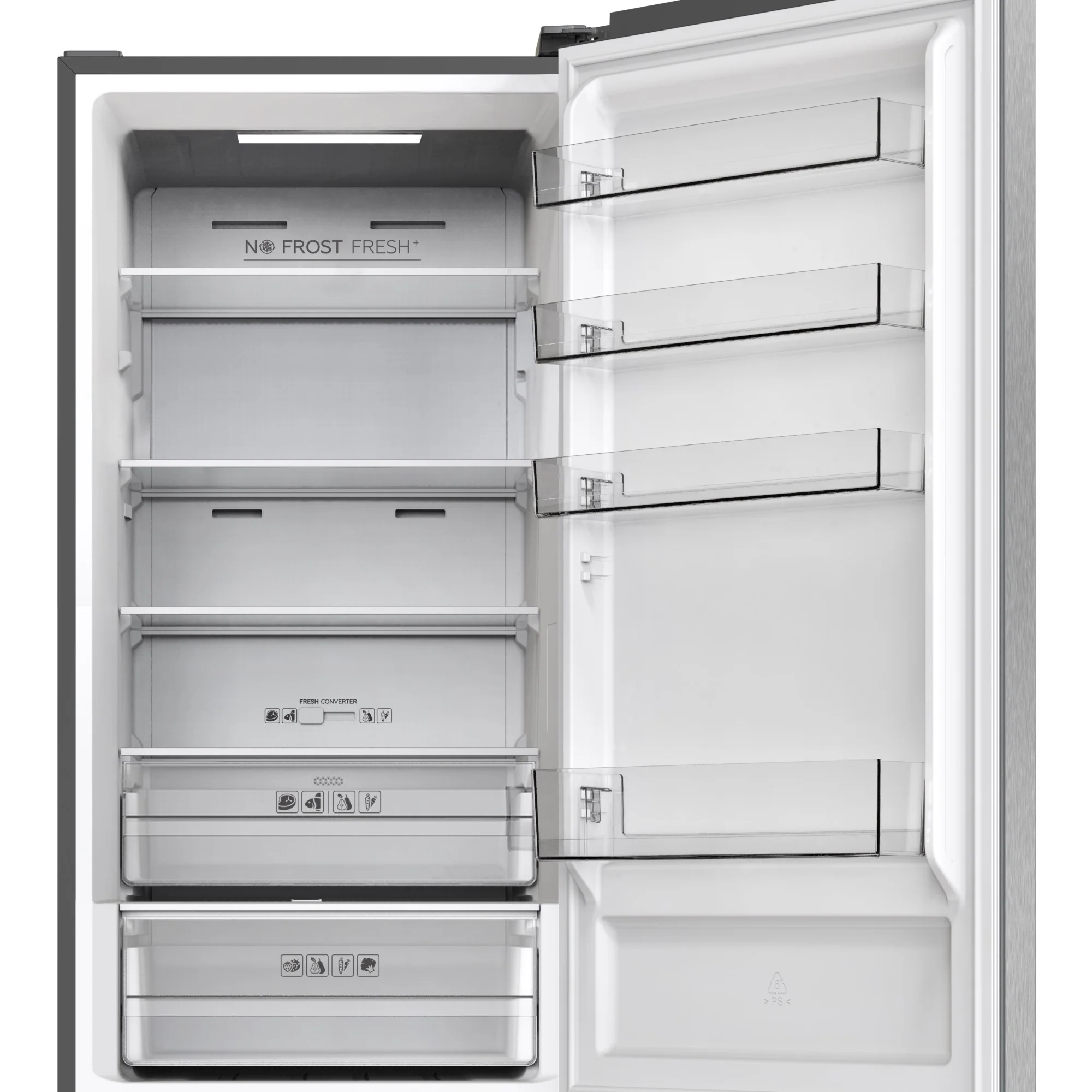 SPC Kühl- / Gefrierkombination KKS3774-C INOX-LOOK, 377 Liter