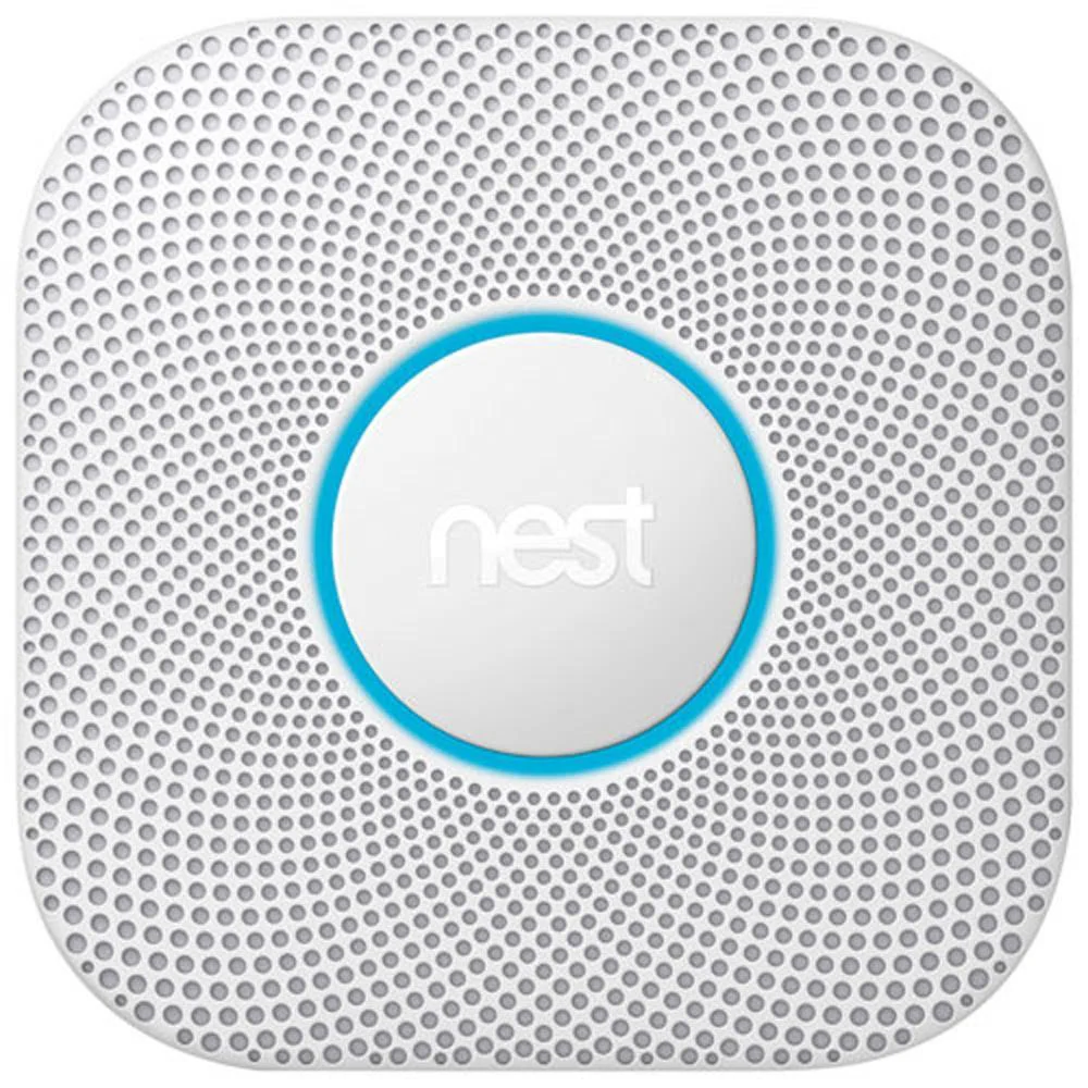 Google Nest Protect 2nd Gen Wired Smoke & CO Alarm with Voice Alerts and Phone Notifications