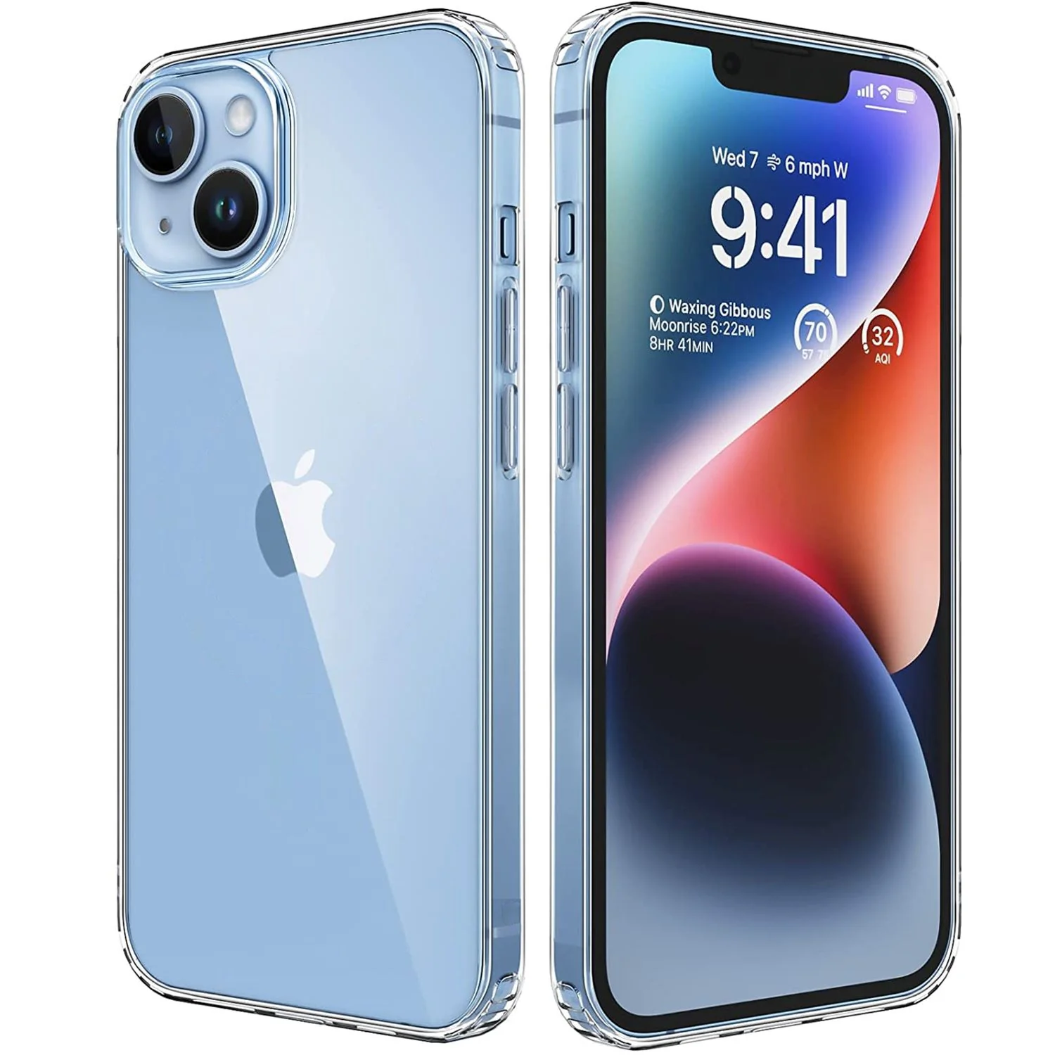 Transparente H��lle f��r iPhone mit Displayschutz