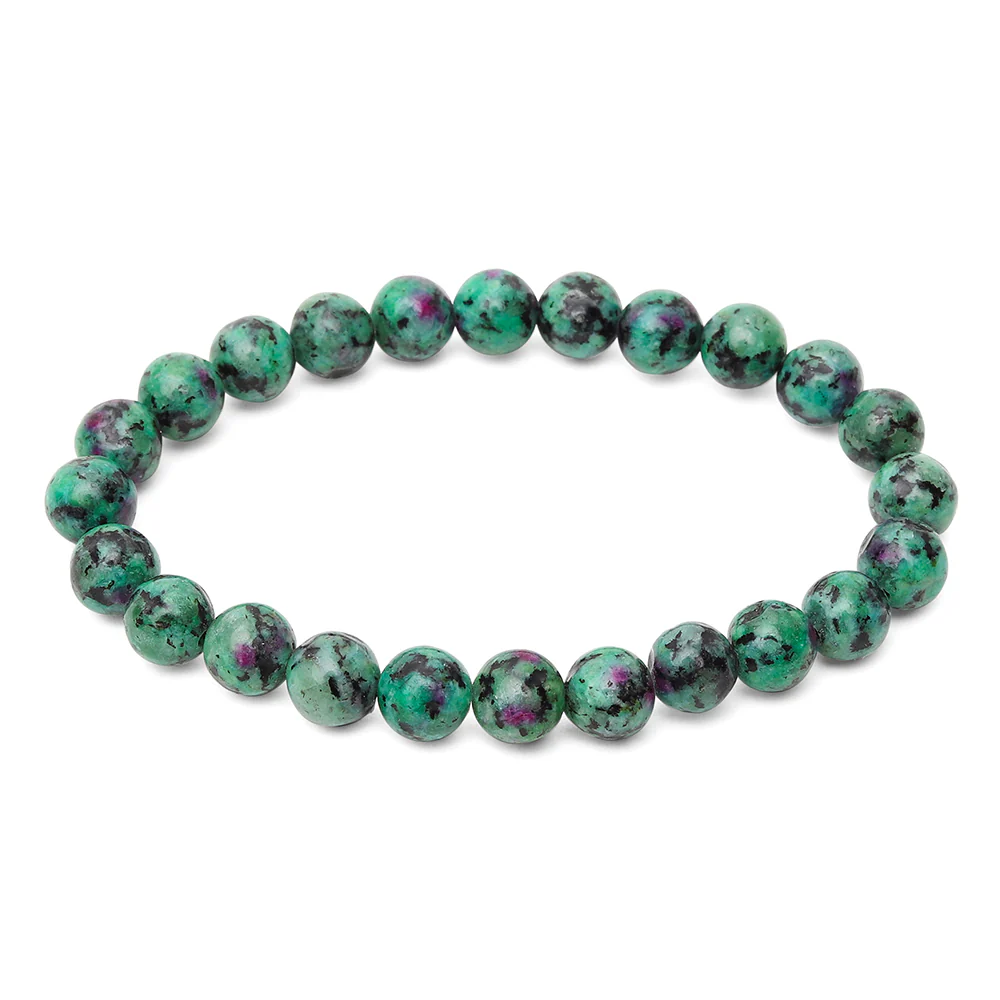 Premium Pure - Robijn in Zoisiet - Balans Armband (epidoot)