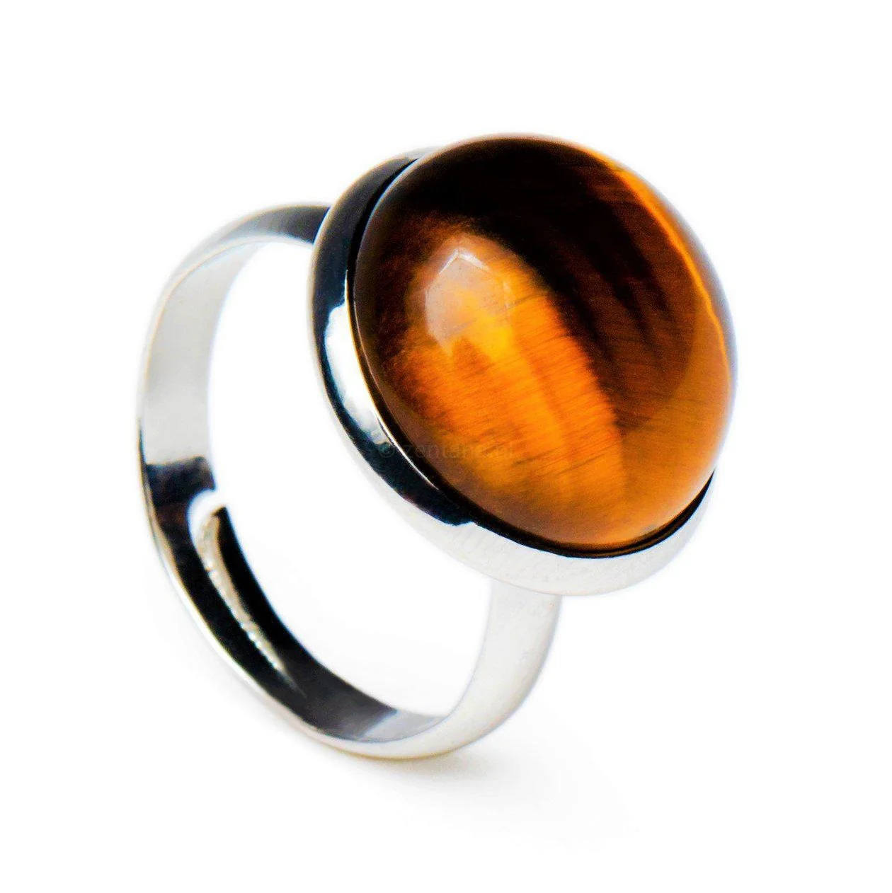 Tijgeroog Edelsteen Ring - Verstelbaar - Bescherming
