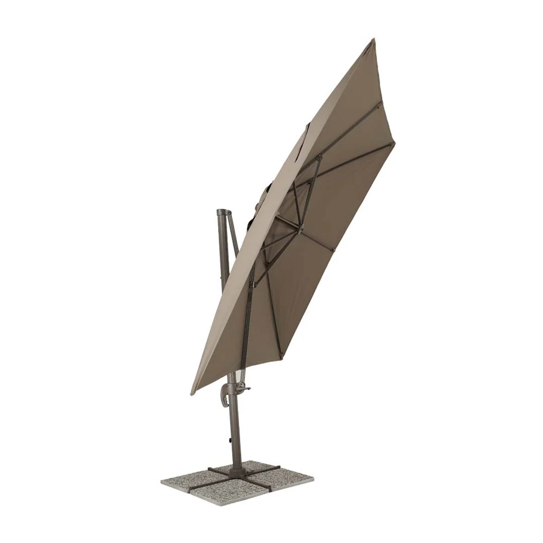 Sanremo - Ombrellone da giardino a braccio laterale light taupe