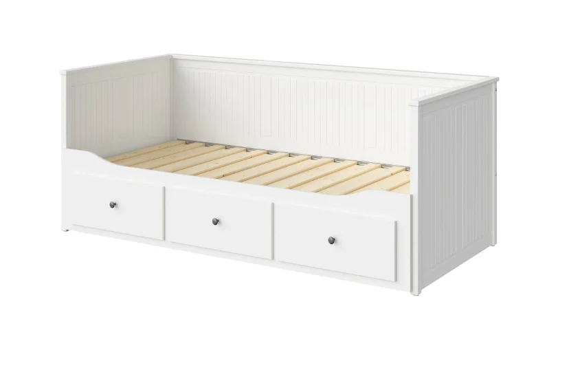 2025 IKEA HEMNES dagbed met 3 opberglades ?C Wit, 80 x 200 cm, ruimtebesparend en veelzijdig