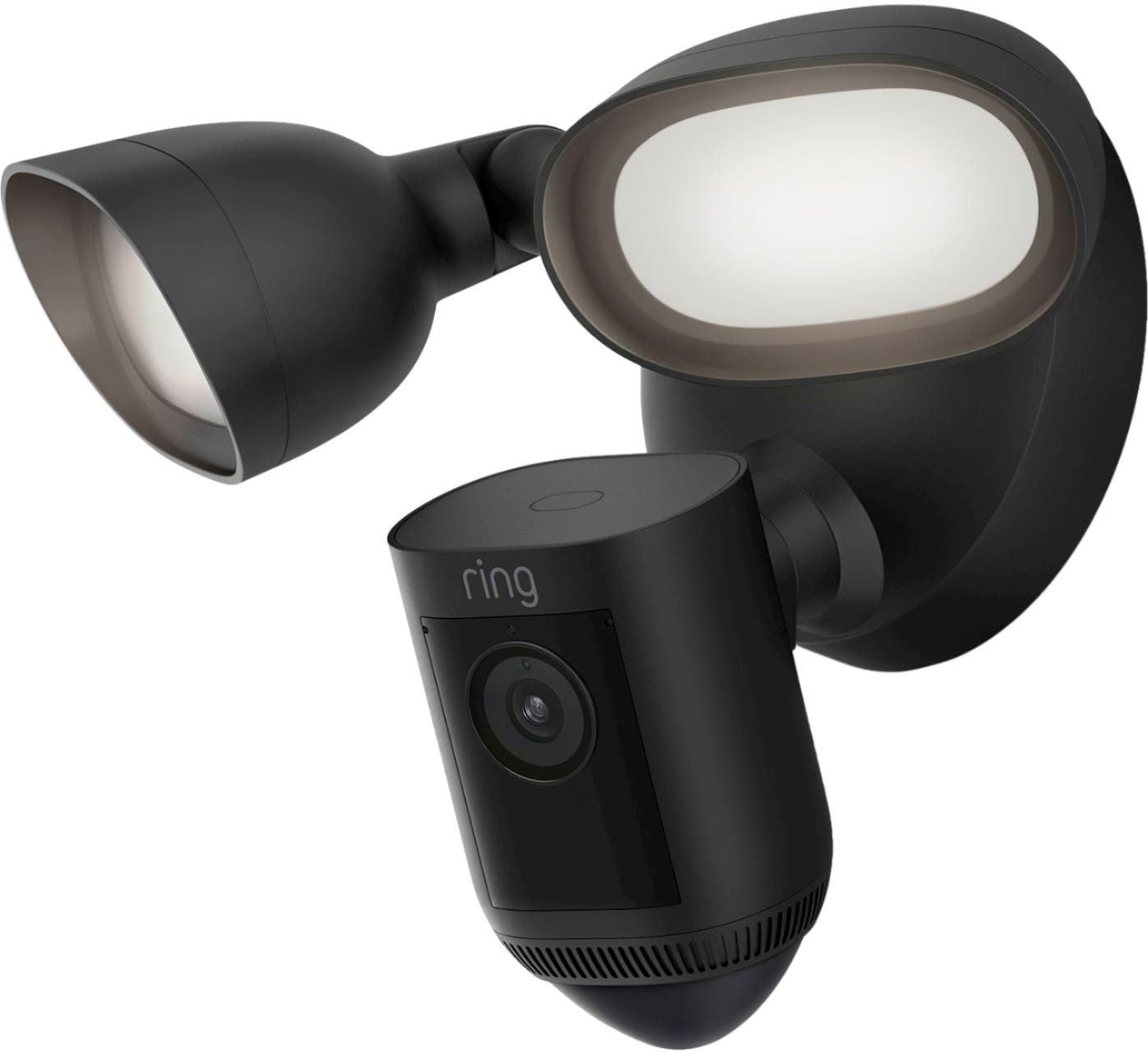 Ring – Floodlight Cam Wired Pro Outdoor Wi-Fi 1080p Surveillance Camera – Black