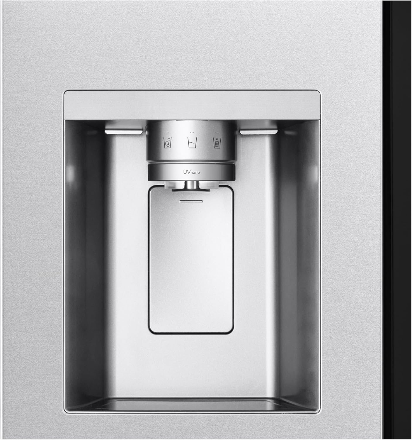 LG GSGV81PYLL Side by Side Kühlschrank, Klasse E, 635 L, Instaview, Kühlschrank mit Gefrierfach, Eis-, Crushed Ice- Wasserspender, Total NoFrost, Smart Inverter Kompressor, Wi-Fi