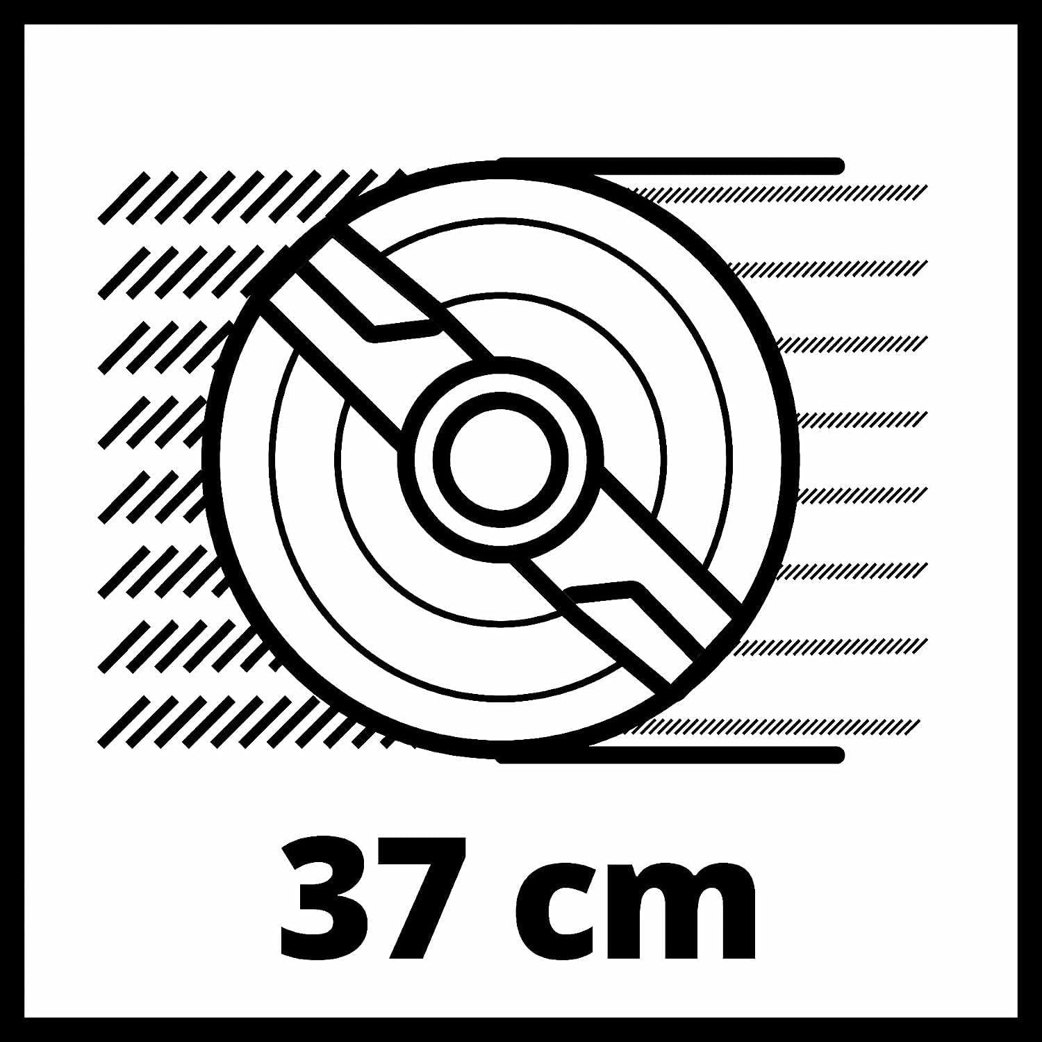 Einhell Akku-Rasenmher GE-CM 36/37 Li-Solo Power X-Change (36 V, 37 cm Schnittbreite, bis 400 m, 45L Grasfangkorb, 25-75 mm Schnitthhe, ohne Akku)