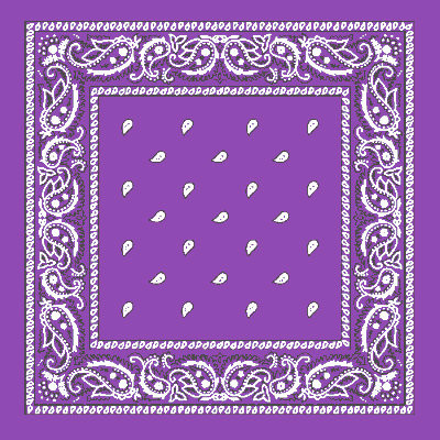 Purple Bandana 22