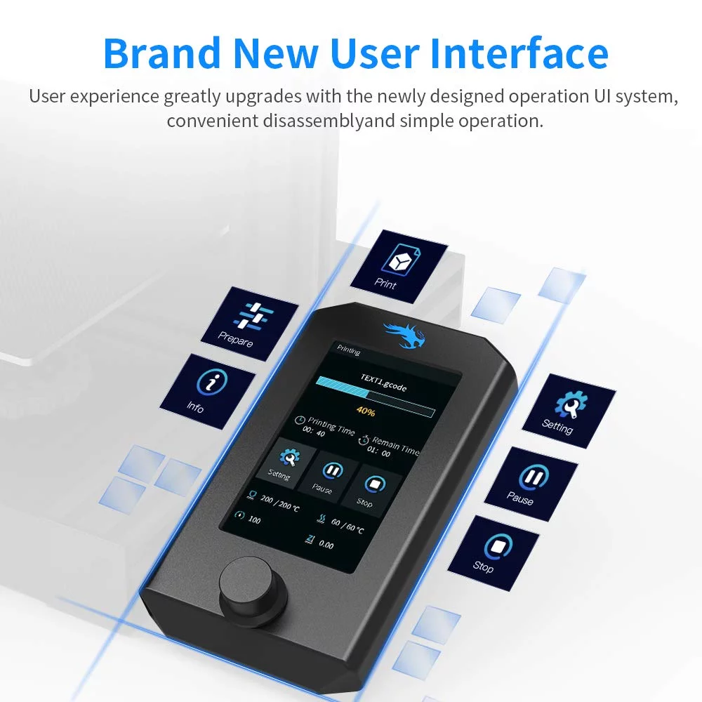 2025 Verbeterde 3D Printer Creality Ender 3 V2, Printformaat 220x220x250 mm, Aluminium, Zwart