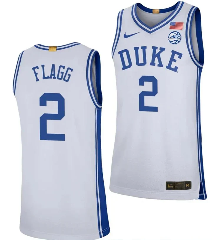 Men's #2 Cooper Flagg Duke Blue Devils College Basketball Jersey