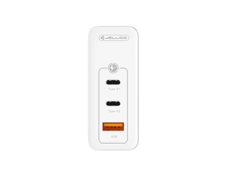 USB C Schnellladegerät 100W 3-Port USB-C+A Mehrfach Stecker mit PD+QC