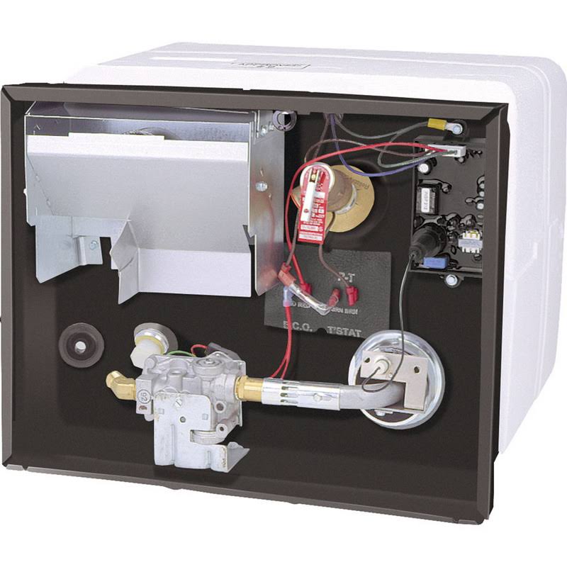 Atwood RV Water Heater G6A-8E, 6 Gallon, Gas, Polar White, Patented U-Tube Design