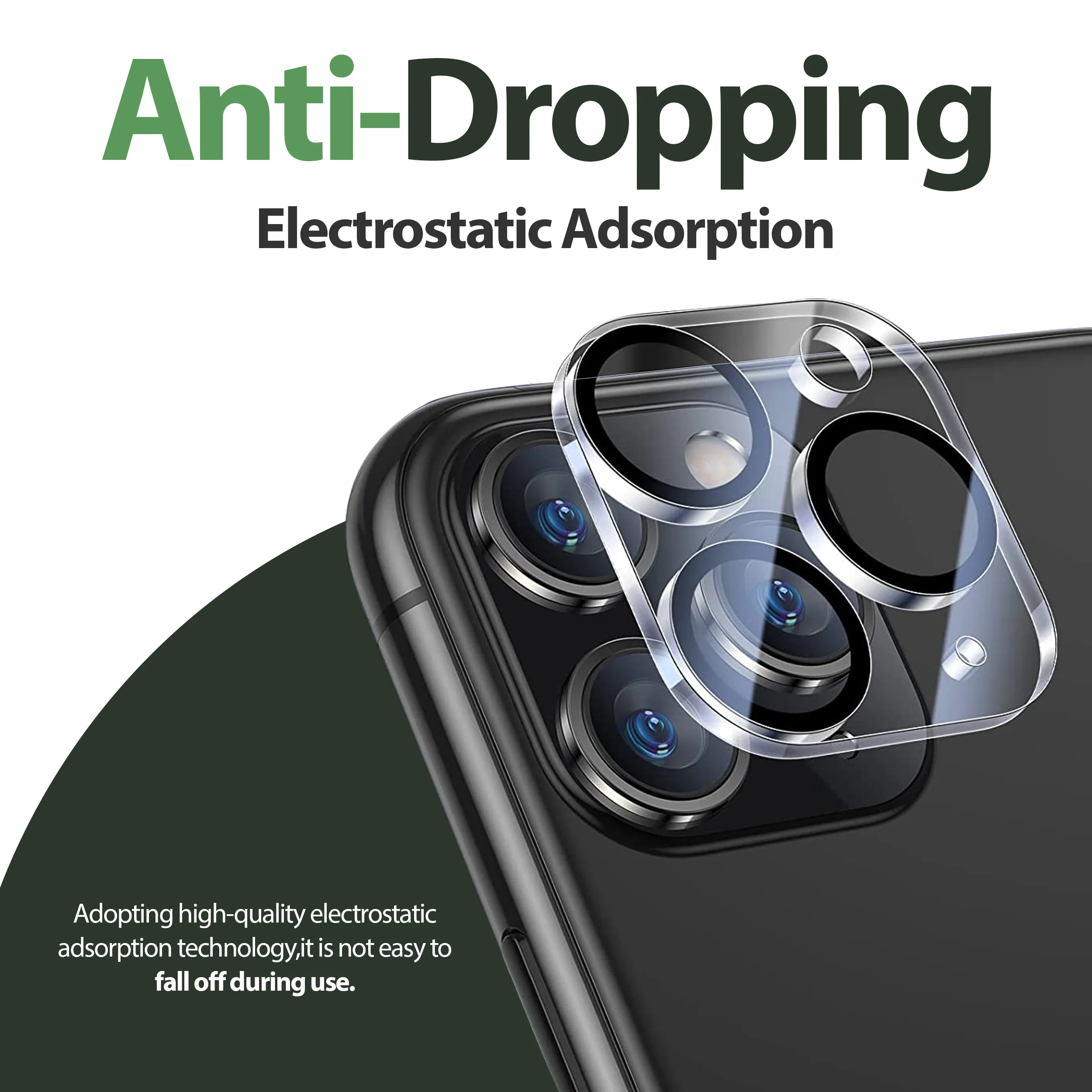 Kameraschutz f��r iPhone Kameraglas �C 9H Geh?rtet, Ultra-Kratzfest Passgenauer Schutz
