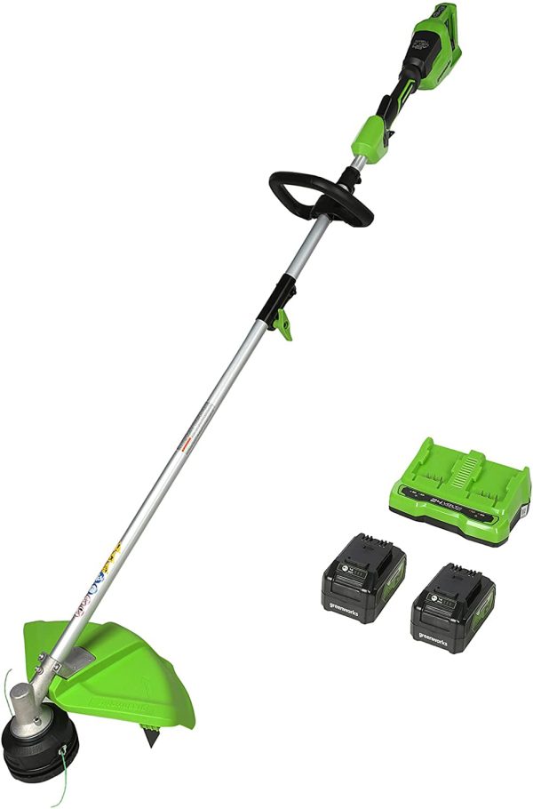48V (2x24V) 16  Brushless (Attachment Capable) String Trimmer w/ (2) 4Ah Batteries